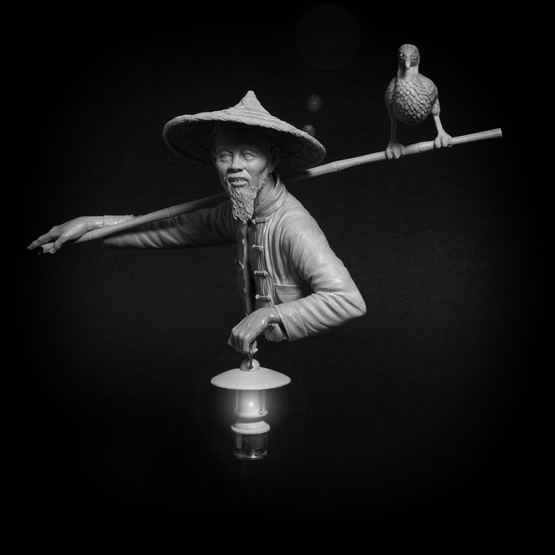 Chinese fisherman with cormorant