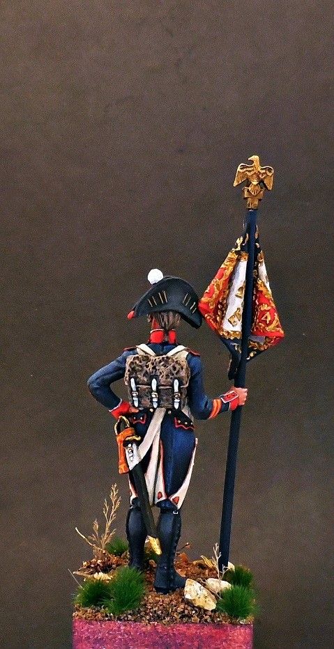 Senior Sergeant-eagle-bearer of the 4th Line Regiment. France, 1805