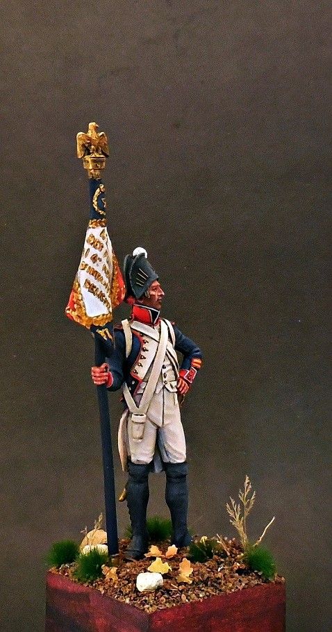 Senior Sergeant-eagle-bearer of the 4th Line Regiment. France, 1805