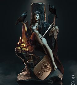 The Morrigan, Goddess of Fate, War and Death