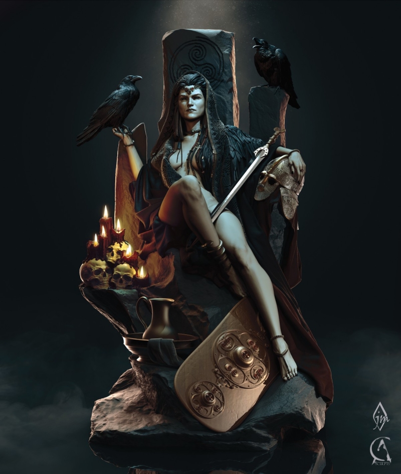 The Morrigan, Goddess of Fate, War and Death