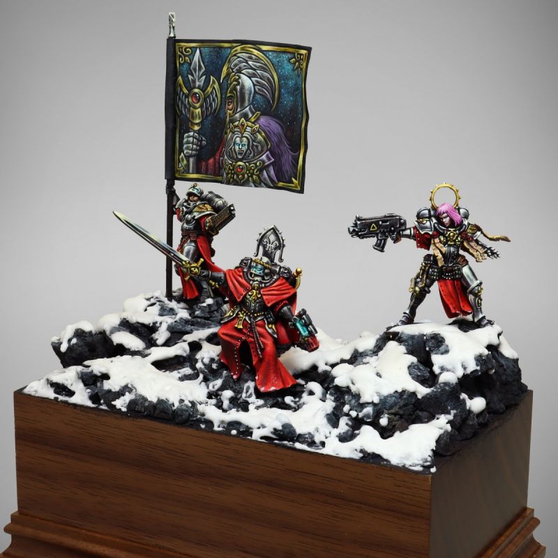 Sisters of Athena - 40k sisters of battle scene