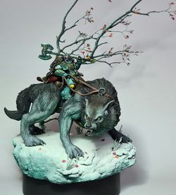 Wolf lord on thunderwolf