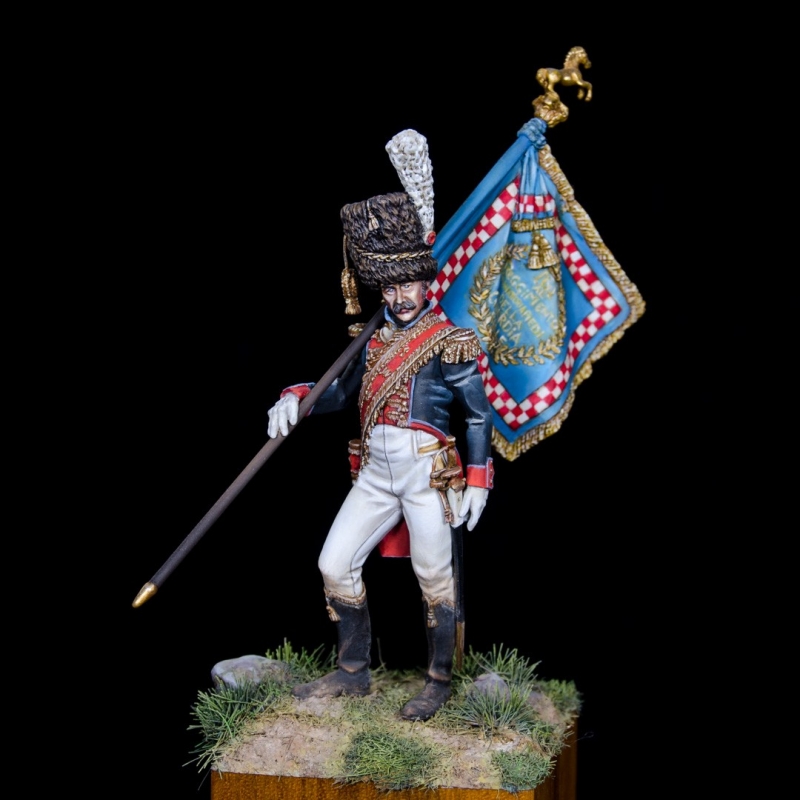 Grenadier of the Royal Guard Standard Bearer Officer, Kingdom of Naples