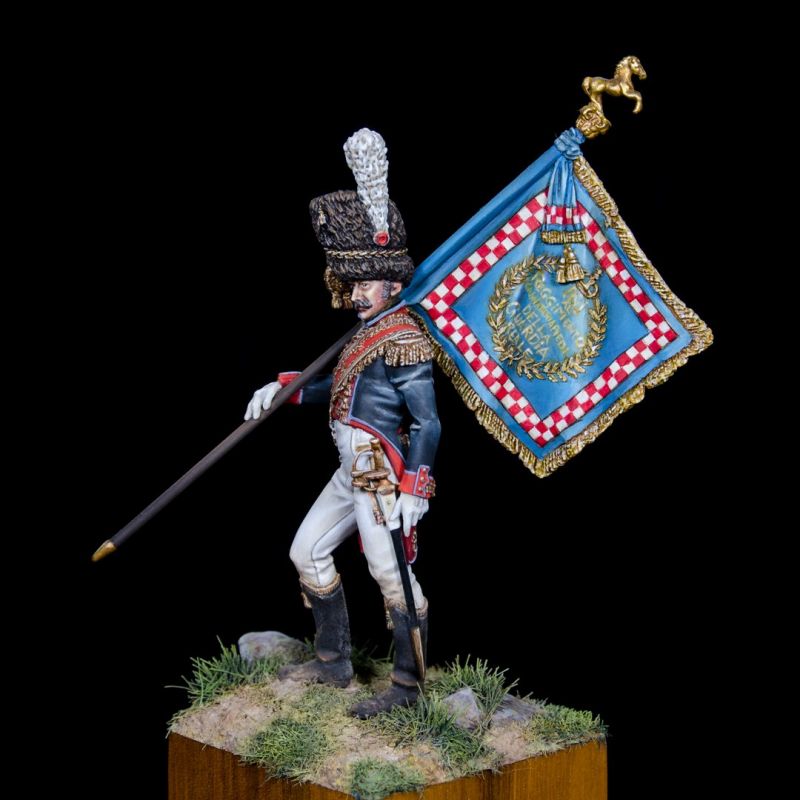 Grenadier of the Royal Guard Standard Bearer Officer, Kingdom of Naples
