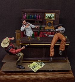 Once in the saloon