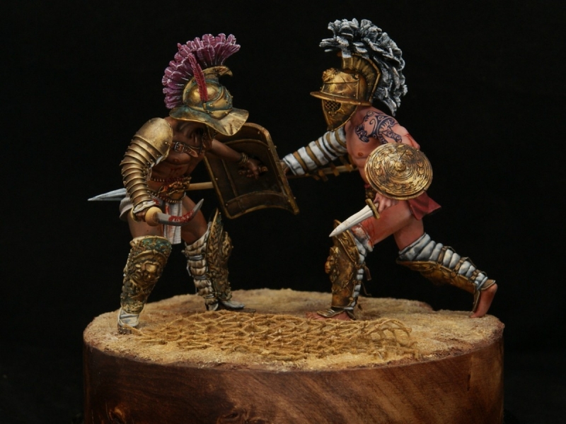 Duel of gladiators