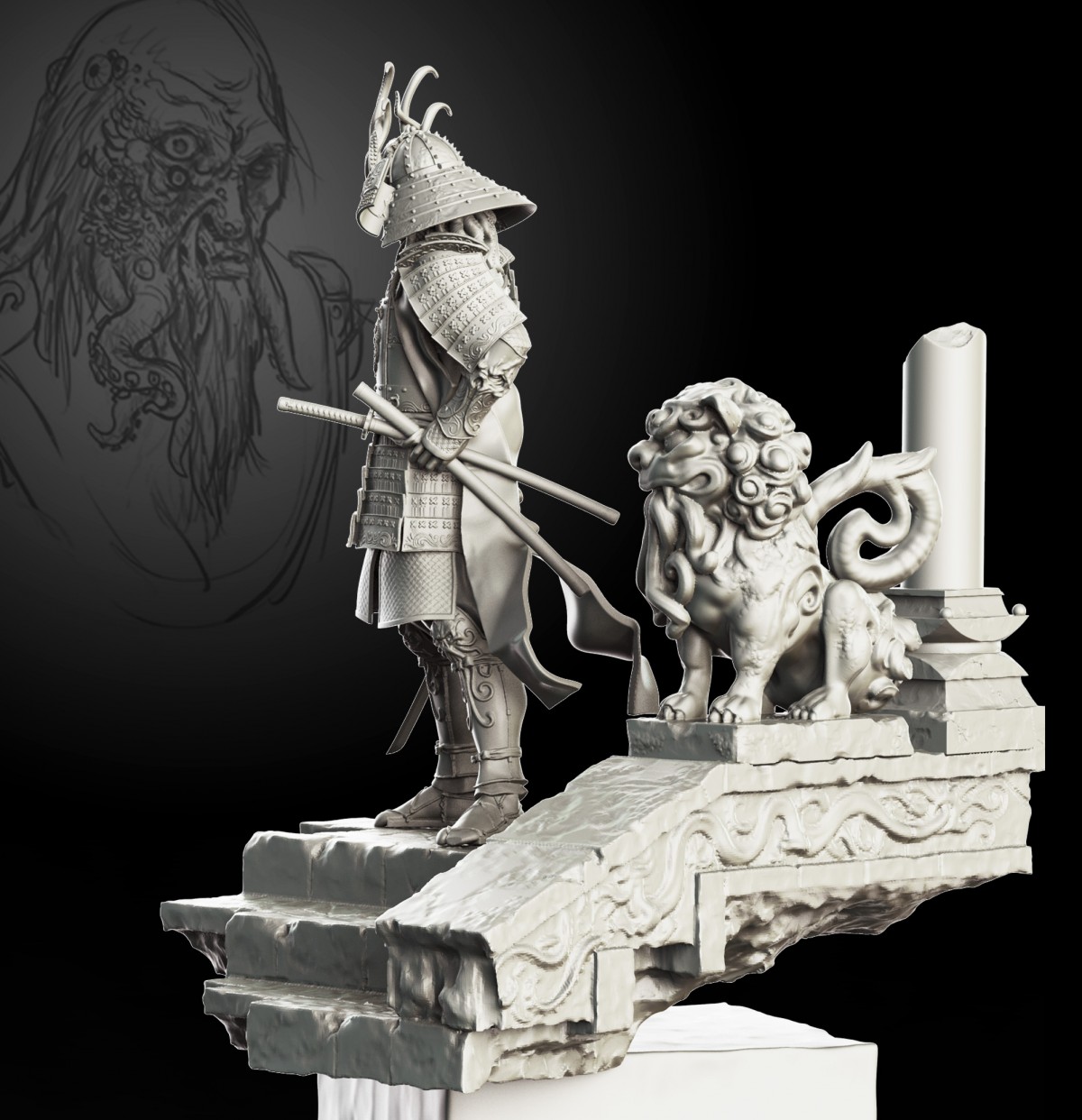 Camurai 75mm - Order of Cthulhu by Michael Kontraros · Putty&amp;Paint