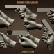 6 male hand poses