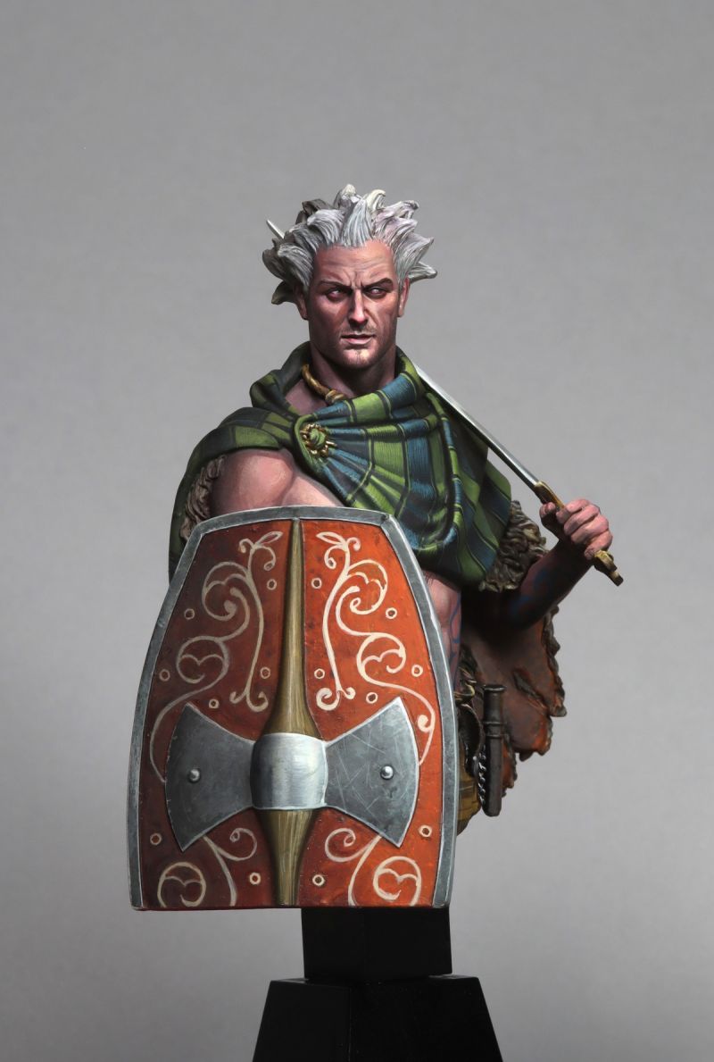 Gaulish Warrior, Alesia, 52 BC_BoxArt for FeR miniatures