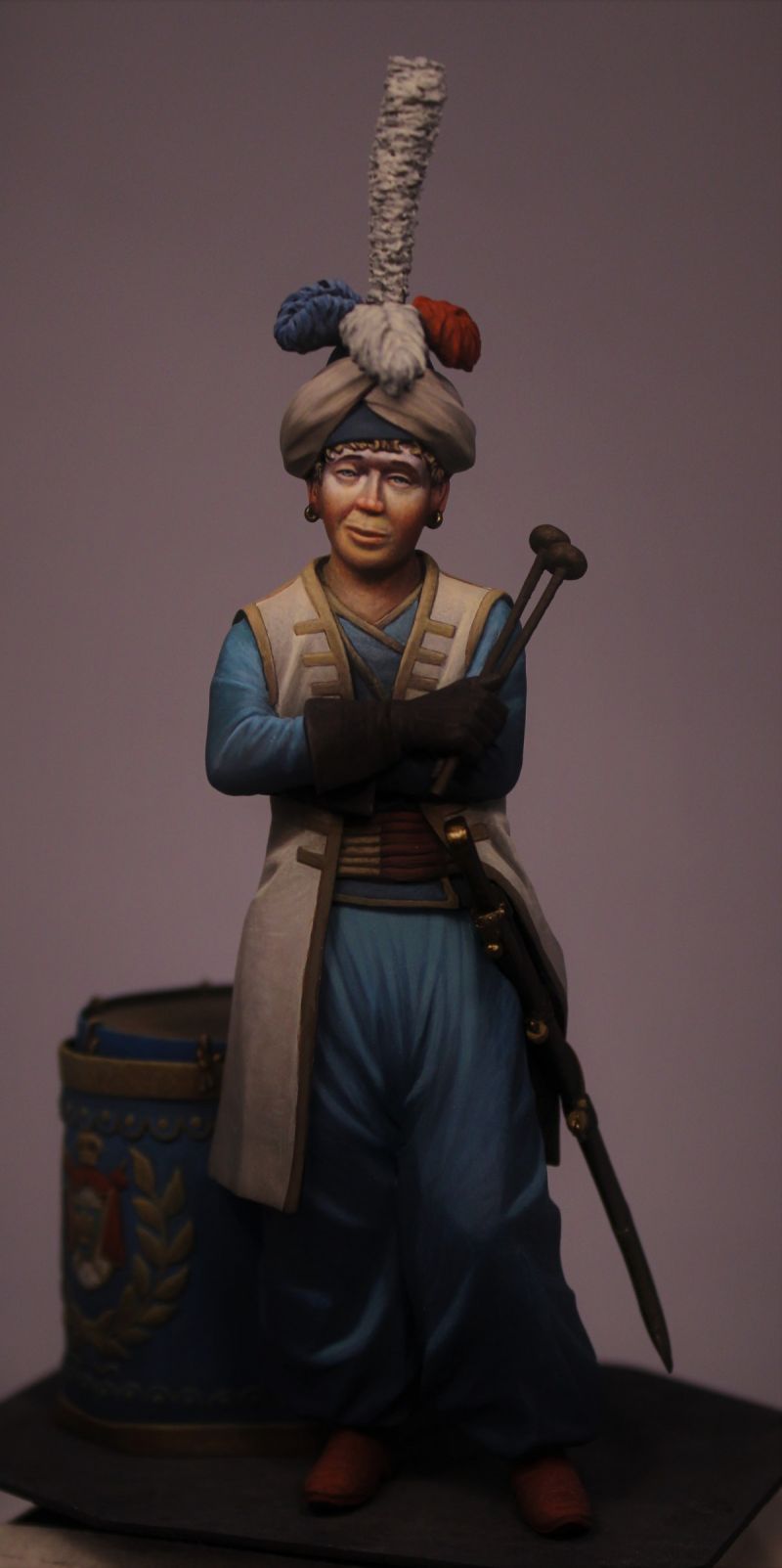 Victor Barré, 17 year old kettle drummer of the Dragoons of the Guard