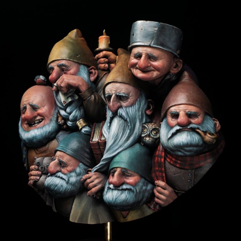 The Seven Dwarfs by Spiramirabilis Miniatures