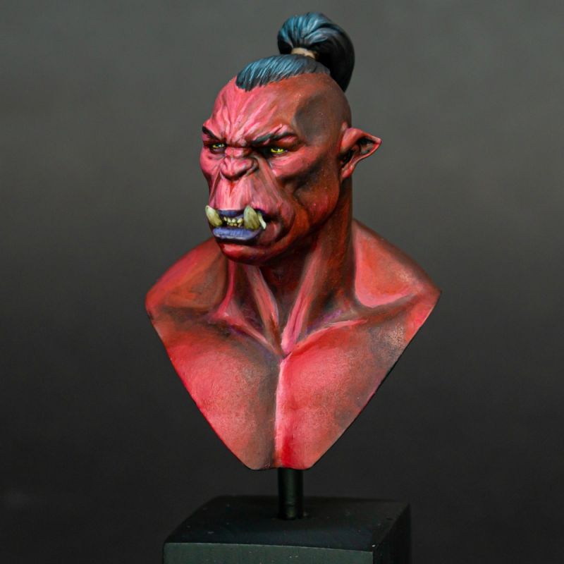Red Orc Bust