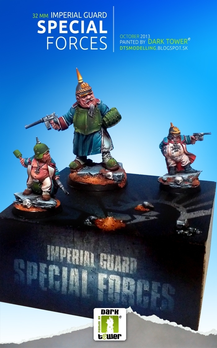 IMPERIAL GUARD SPECIAL FORCES: Ogryn Manfred Von Lefthoffen & Prussian Dwarfs