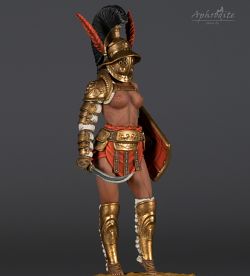Female secutor gladiator