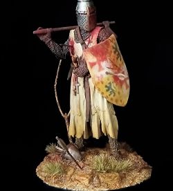 90mm Knight Guillaume de Sonnac -Templar Grand Master - Mansurah 1250