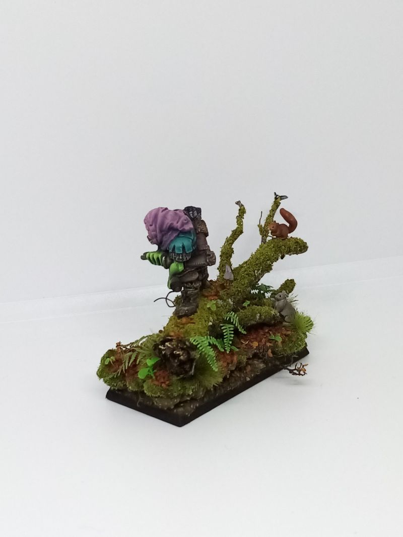 Oldhammer unreleased orc on scenic base