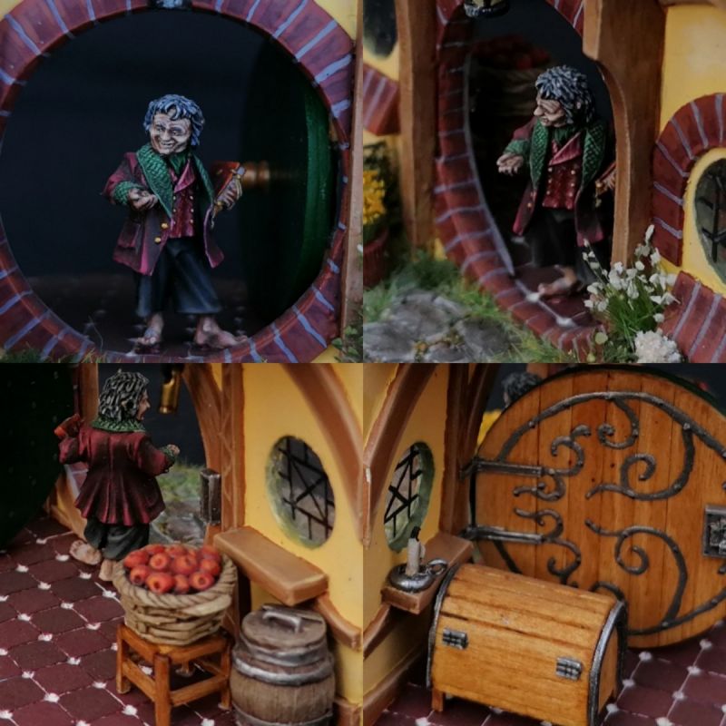 Bilbo Baggins in hobbit house