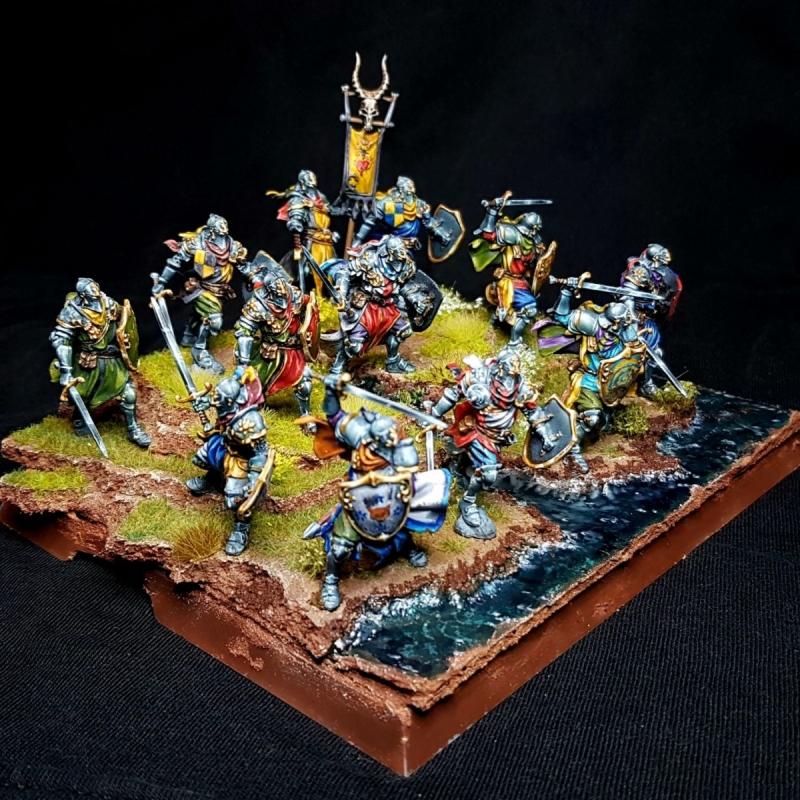 Baratheon Rose Knights from A song of Ice and Fire TMG.