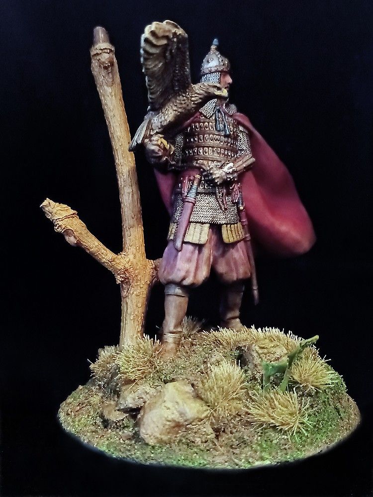75mm Russian Prince with a bird of Prey