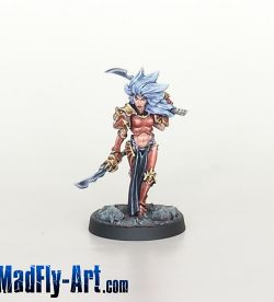 Lady of Wrath with Paired Weapons