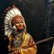 “Sioux (Lakota) Chief, Battle of Little Bighorn, 1876.”