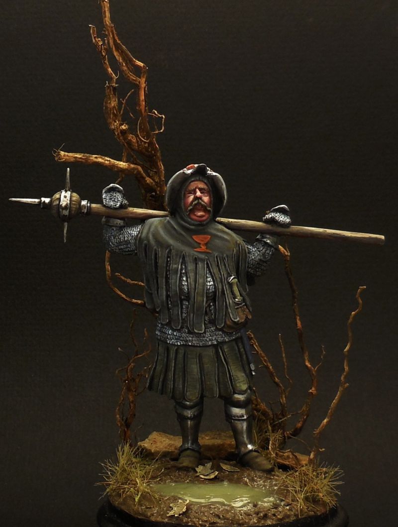 Czech Utraquist warrior with Morgenstern, 15th century
