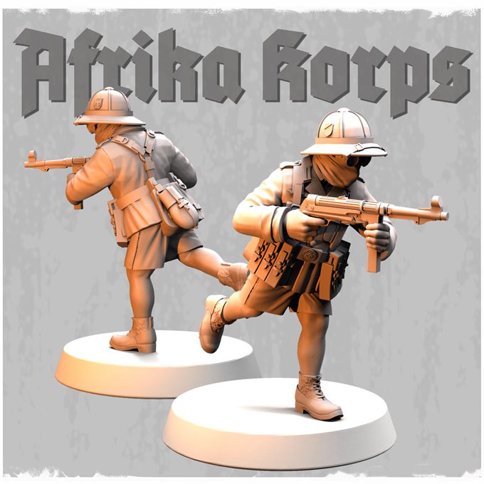 German Afrika Korps DAK - 28mm Miniature Figures