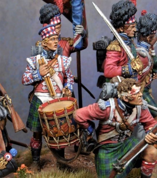 42nd Highland Infantry Regiment “Black Watch” at the Battle of Quatre Bras, June, 1815