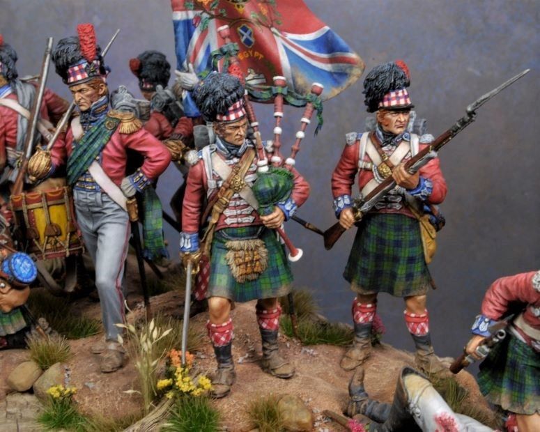 42nd Highland Infantry Regiment “Black Watch” at the Battle of Quatre Bras, June, 1815