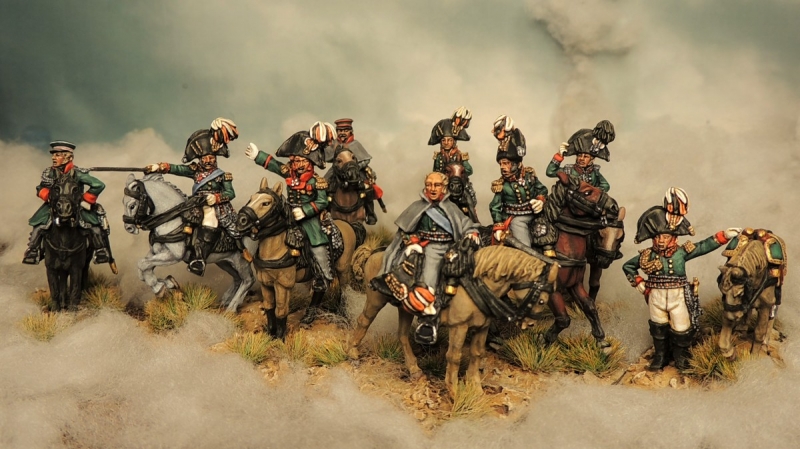 28 mm Russian general and aides-de-camp