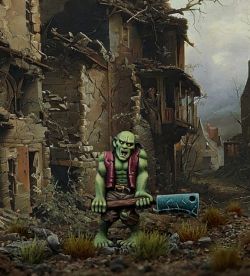 HeroQuest Zombie in Ruined Alley