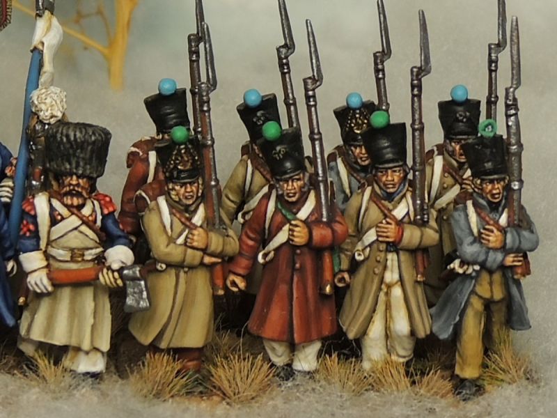28 mm French infantry in greatcoat
