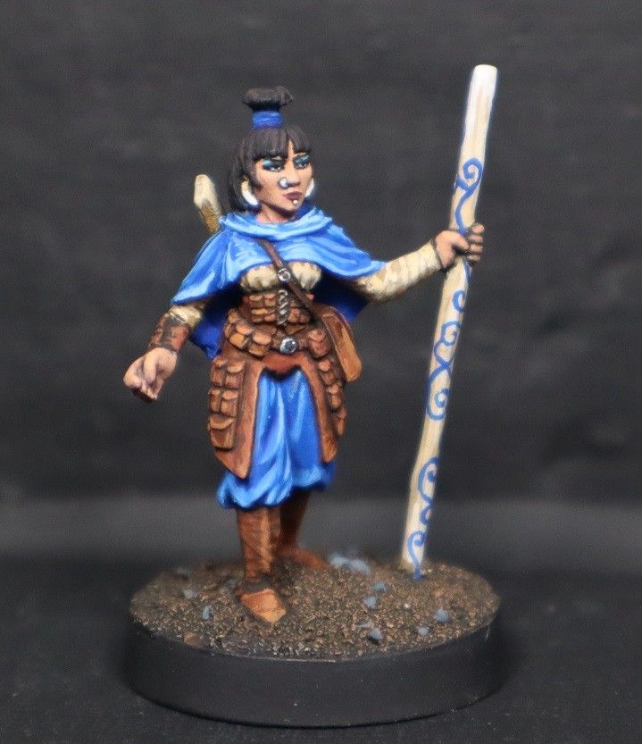 D&D 3e Mini Female Human Wizard