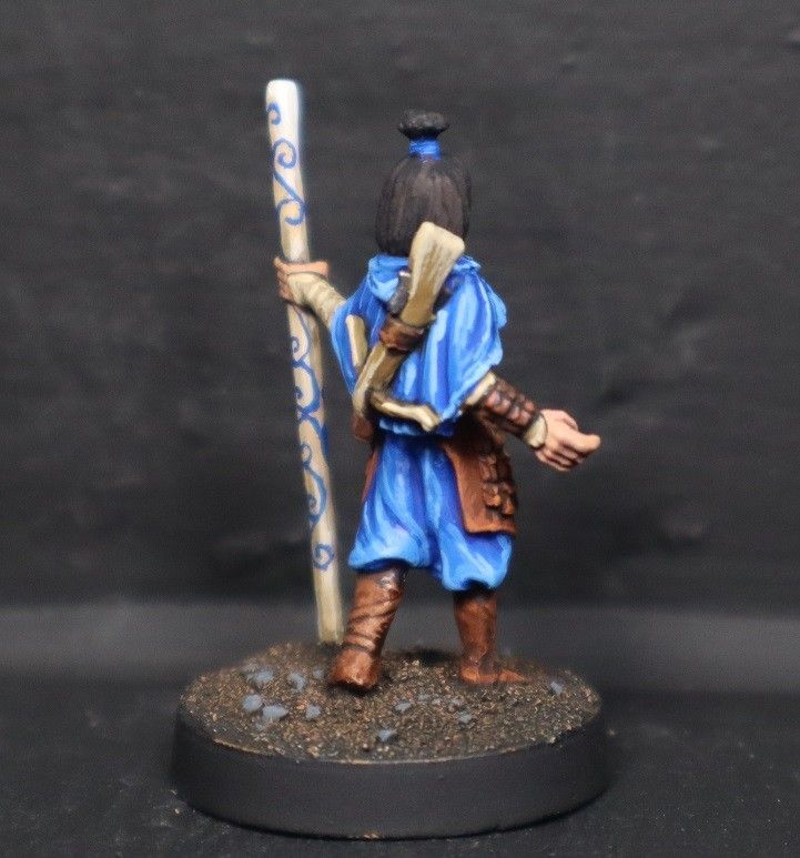 D&D 3e Mini Female Human Wizard