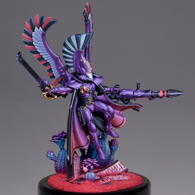 Purple Eldar Autarch in an Alien World