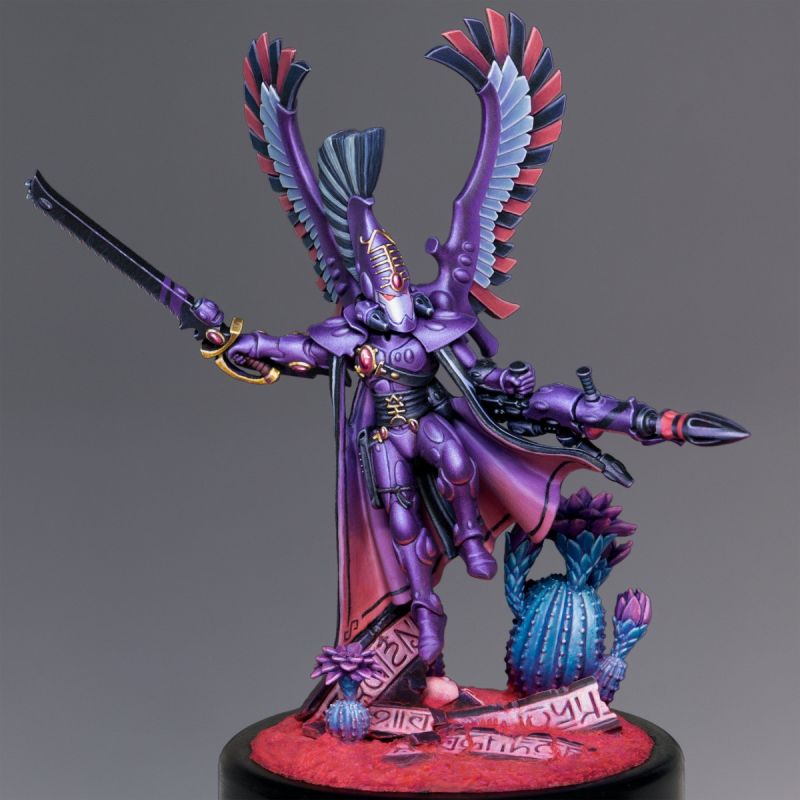 Purple Eldar Autarch in an Alien World