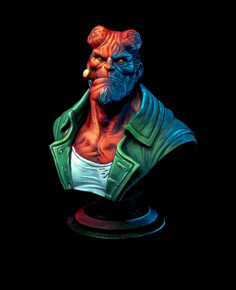 Hellboy Bust (sculpted by Doses3D)