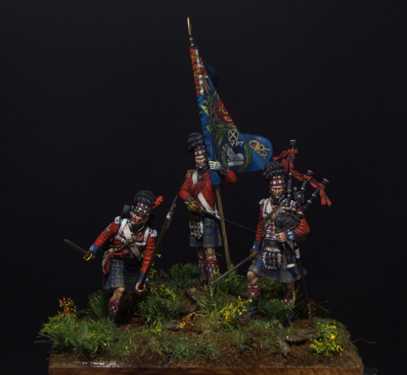 “Black Guard” at Waterloo, one part of several. (42 Royal Highlander Infantry)