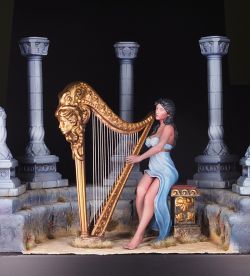 Lady harpist