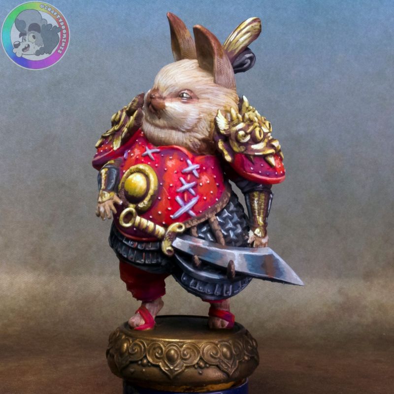 Samurai Bunny, Miniature by Pepunki Creatures
