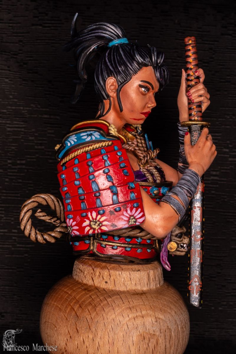 Woman Samurai bust