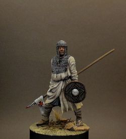 Western European infantryman, 12th-13th centuries.