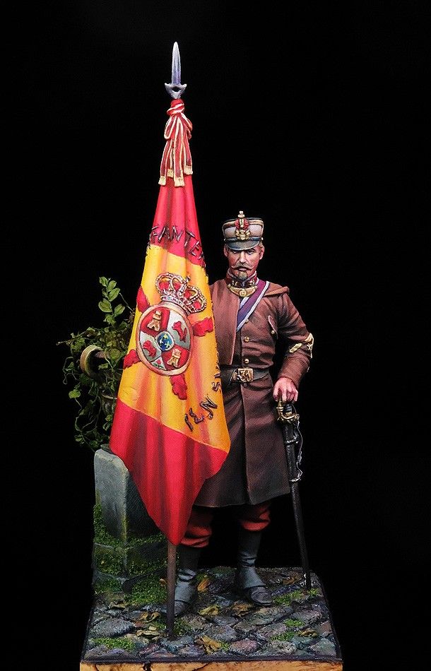 Abanderado, Regimiento de Asturias - España 1910
