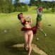 She plays golf too