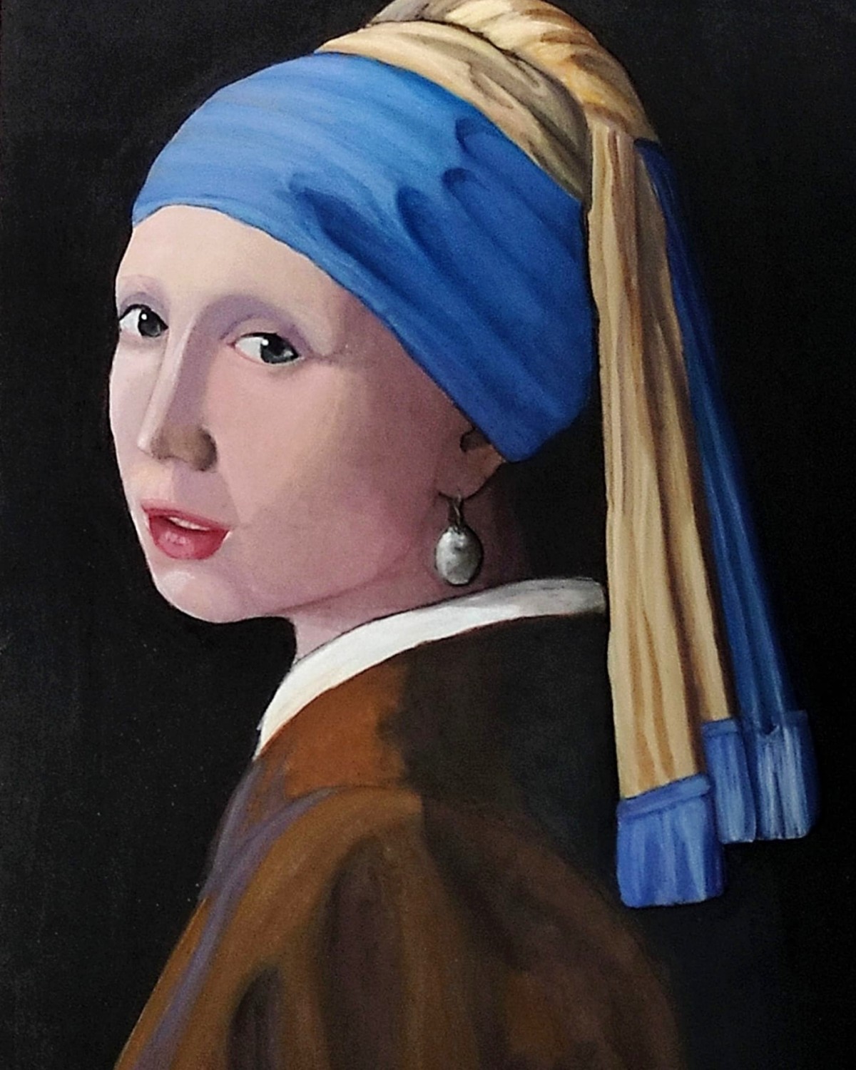 La jeune fille à la perle de Vermeer by Sylvie 