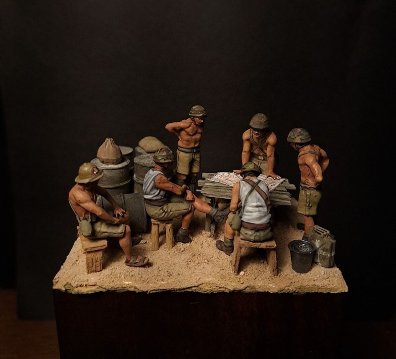 “La vigilia dell’azione El Alamein, 1942, Folgore Division”