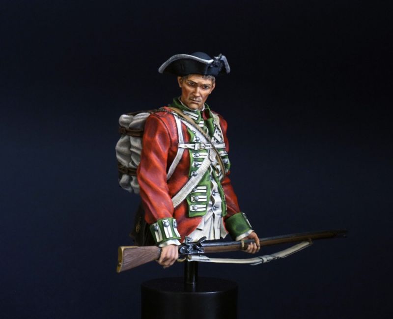 British infantryman, the second half of the XVIII century.