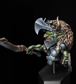 Krazgar the angry goblin bust