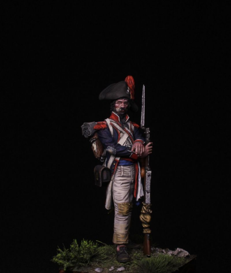 Grenadier of the line infantry demi-brigades, France 1793-1803.
